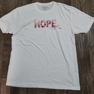 Vera Bradley White "Hope" Graphic T-Shirt Size 2XL